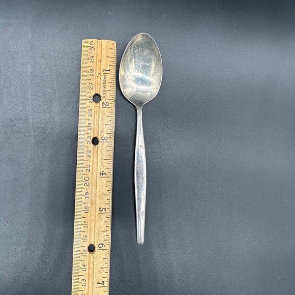 Vintage Gorham Stardust Teaspoons 1950s Sterling Silver Mid Century Atomic - Picture 10 of 10